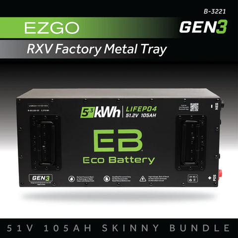 51V 105Ah SKINNY EZGO RXV KIT