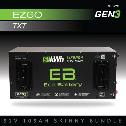 51V 105Ah EZGO TXT SKINNY KIT